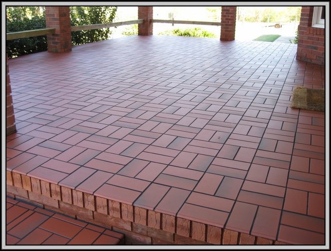 modern outdoor patio tiles over concrete