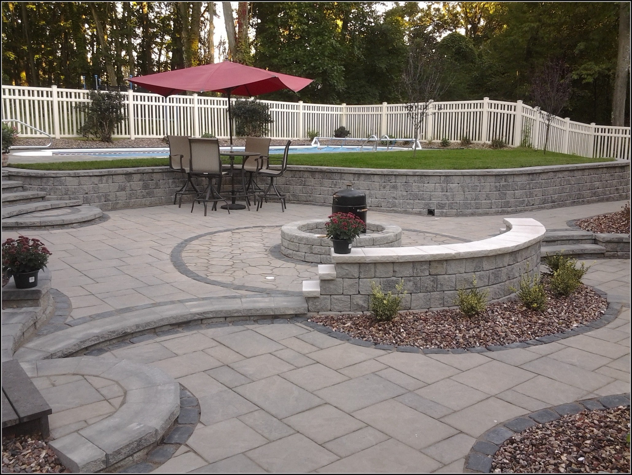 Paver Stone Patio Installation - Patios : Home Decorating Ideas #g96zqBqVmB