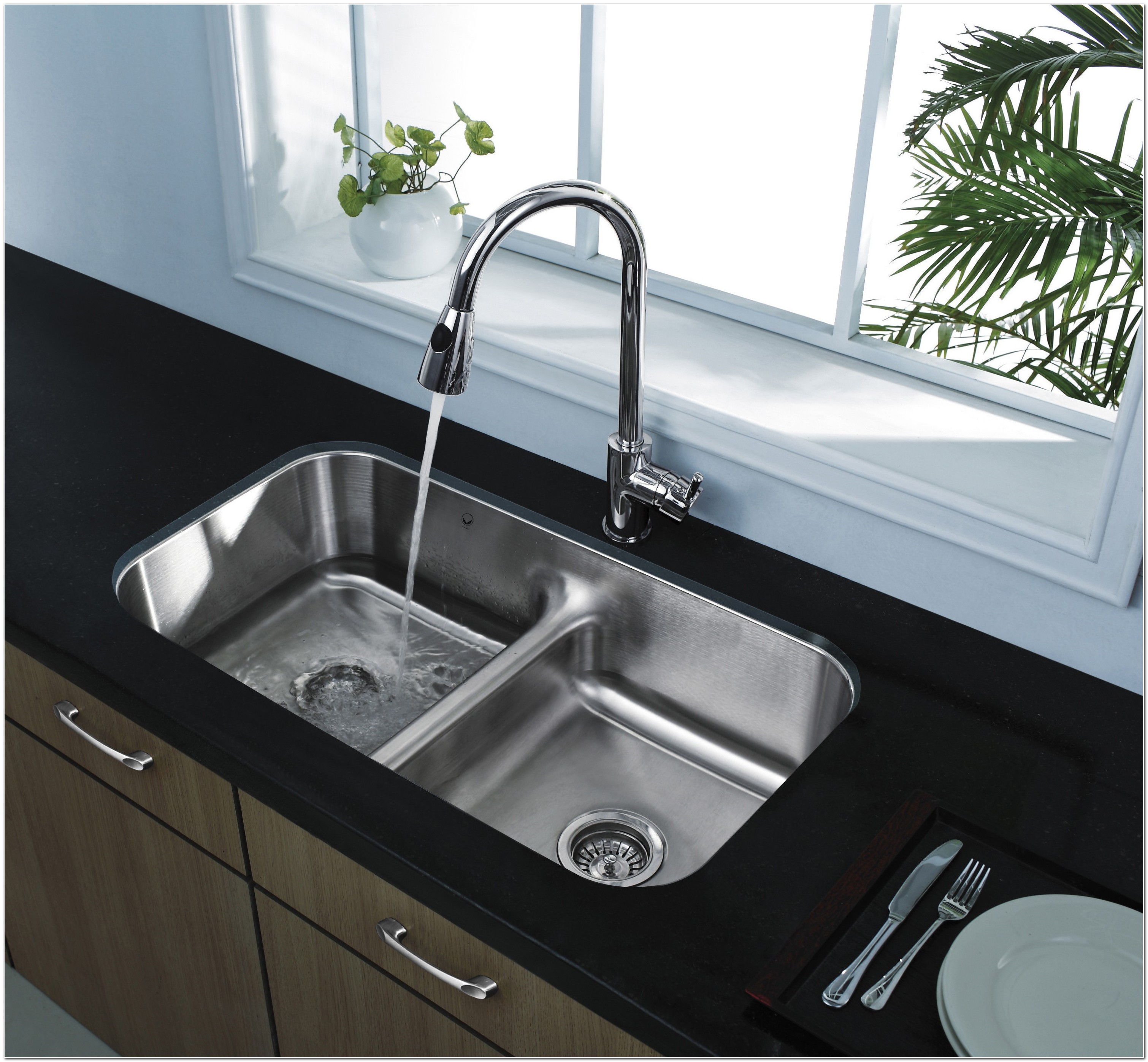 Black Porcelain Undermount Kitchen Sinks - Sink And Faucet : Home ...