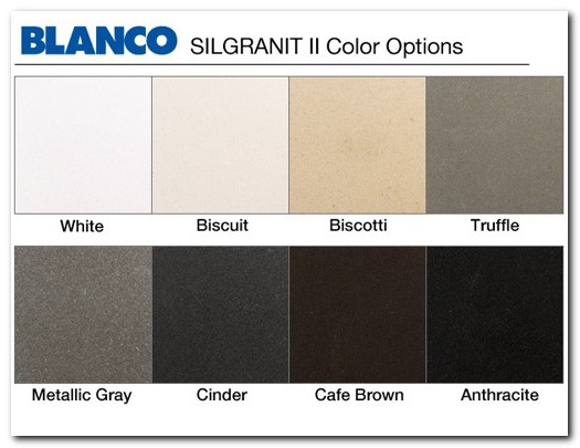 Blanco Silgranit Sink Color Samples 
