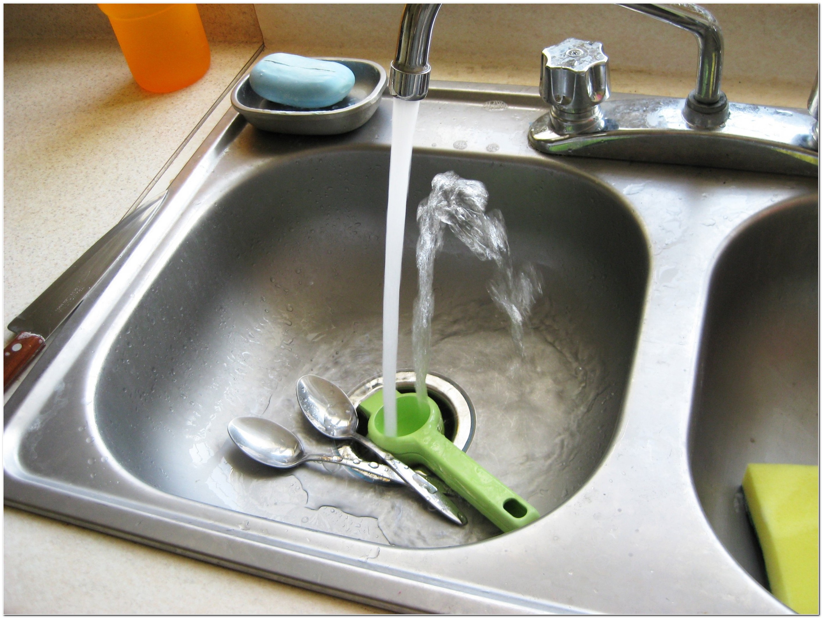 Clogged Double Kitchen Sink Garbage Disposal – Juameno.com