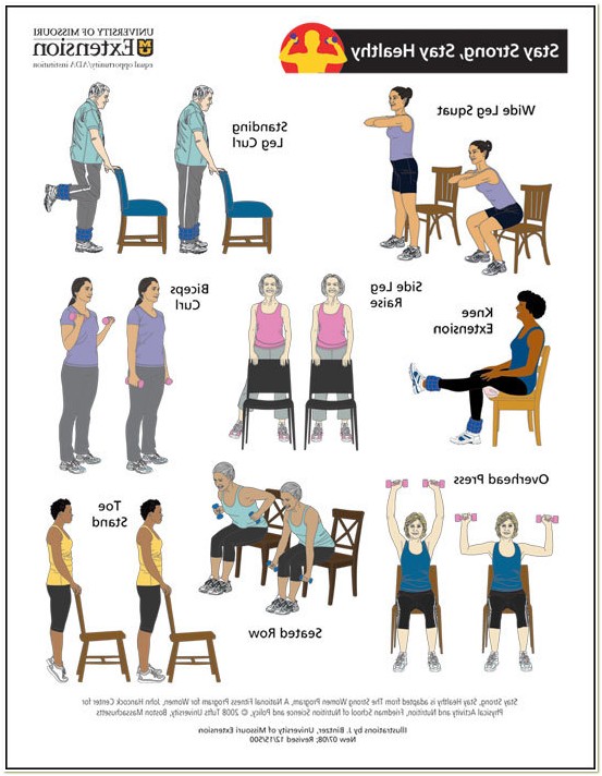 Elderly Senior Chair Exercises Printable Web Exercise And Fitness Are ...
