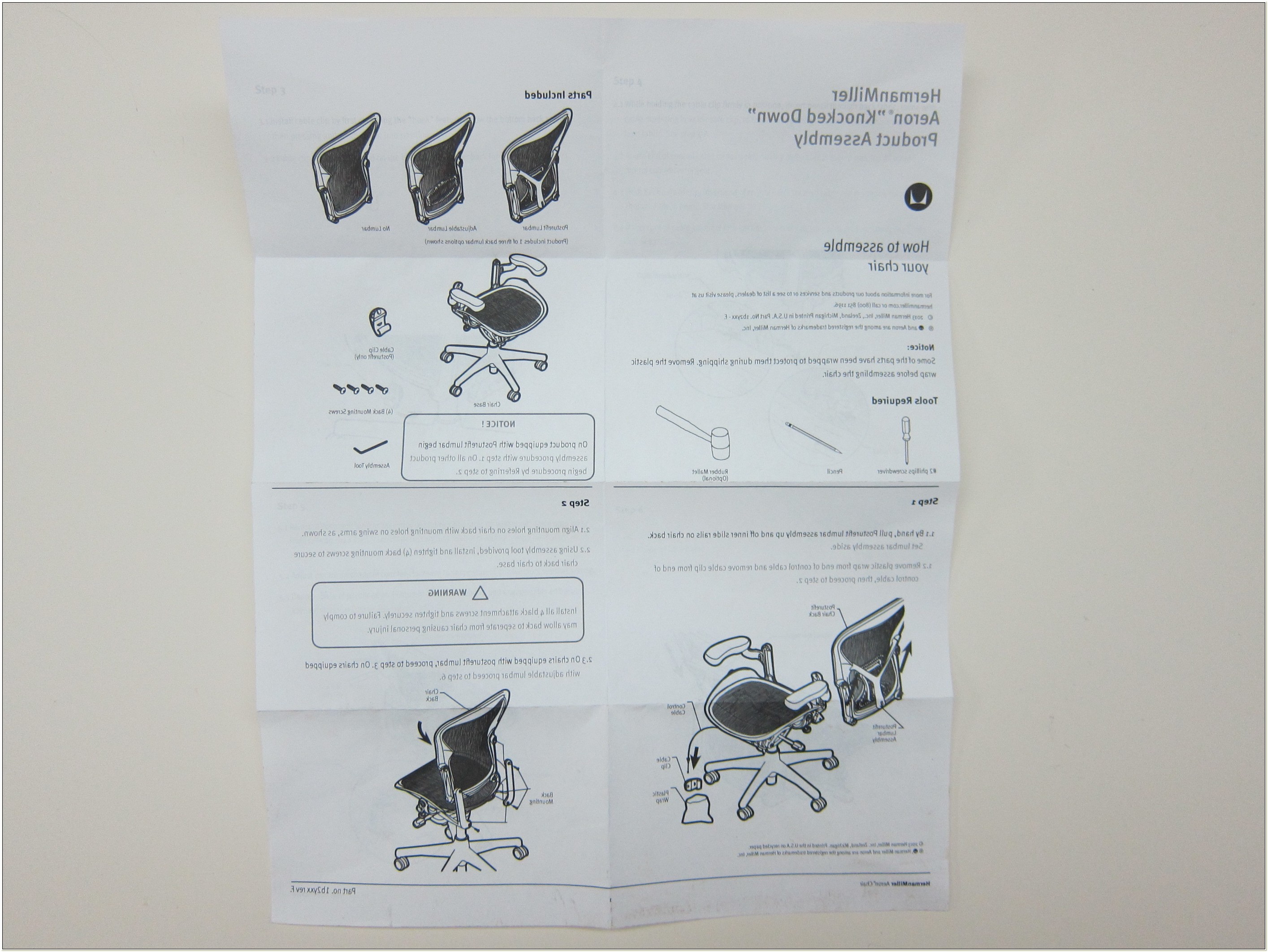 Herman Miller Aeron Chair Assembly Instructions - Chairs : Home ...