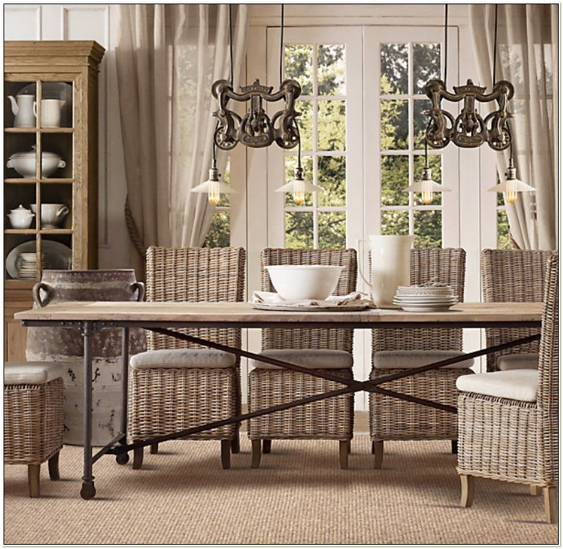 Indoor Wicker Dining Room Chairs - Chairs : Home Decorating Ideas #