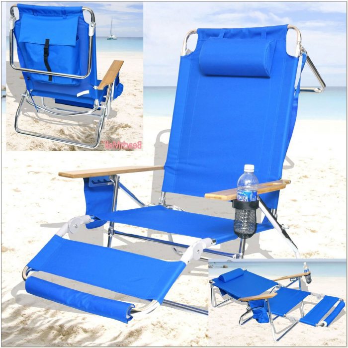 Wearever Backpack Beach Chair With Footrest Chairs Home Decorating   Rio Beach Chairs With Footrest Backpack 700x700 